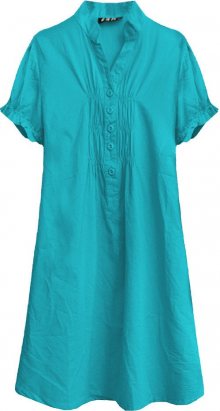 Bavlněná košile v mořské akvamarínové barvě (1047) zelená S (36)