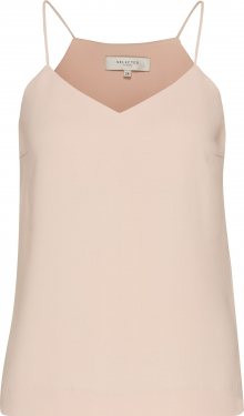 SELECTED FEMME Top \'SFSMILE\' pudrová