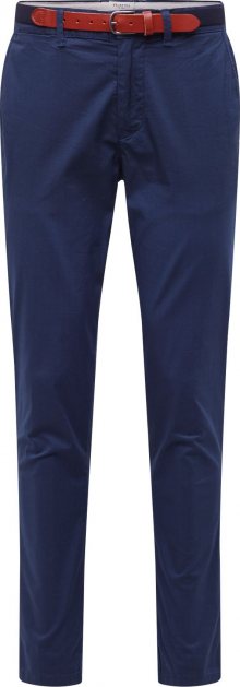 SELECTED HOMME Chino kalhoty \'SLHSLIM-YARD AOP PANTS W\' modrá