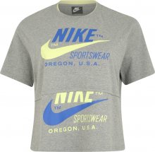 Nike Sportswear Tričko modrá / šedá