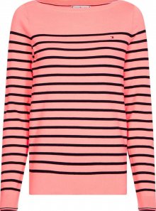 TOMMY HILFIGER Svetr \'Ivy\' pink / broskvová / tmavě modrá