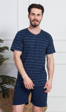 Pánské pyžamo šortky Vilém | světle šedá | L