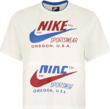 Nike Sportswear Tričko modrá / přírodní bílá / krvavě červená