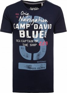 CAMP DAVID Tričko tmavě modrá