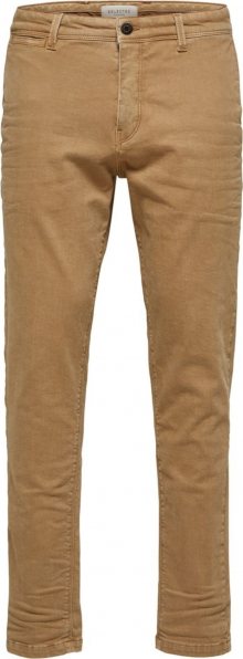 SELECTED HOMME Chino kalhoty nažloutlá