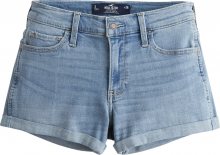 HOLLISTER Džíny \'MR 3IN MED CLEAN DBL ROLL 1CC\' modrá džínovina