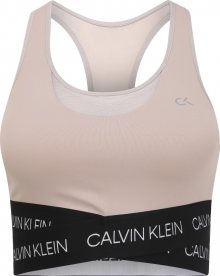 Calvin Klein Performance Sportovní podprsenka černá / béžová