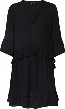 VERO MODA Letní šaty \'VMCASSIE ZIGGA 3/4 TUNIC\' černá