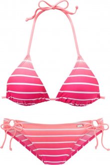 VENICE BEACH Bikiny pink / bílá