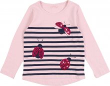 ESPRIT Tričko růžová / černá