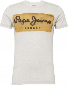 Pepe Jeans Tričko \'CHARING\' krémová / hořčicová / antracitová