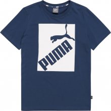 PUMA Tričko \'Big Logo Tee B\' modrá džínovina