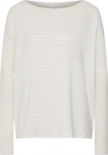 GAP Svetr \'LS SFTSPN BOATNECK STR\' krémová / bílá