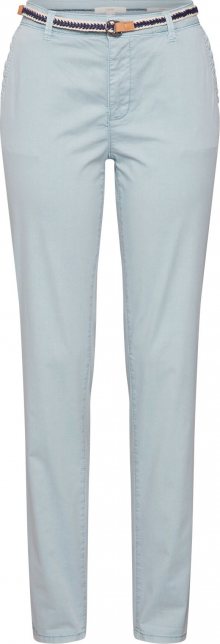 ESPRIT Chino kalhoty aqua modrá