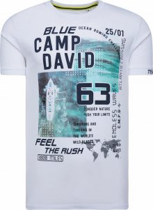 CAMP DAVID Tričko bílá