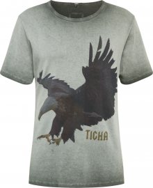 tigha Tričko \'Feather Eagle\' černá