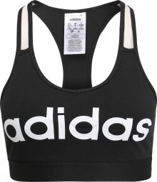 ADIDAS PERFORMANCE Sportovní podprsenka černá / bílá