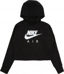 Nike Sportswear Mikina bílá / černá