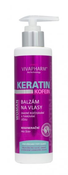 Vivaco Keratinový balzám na vlasy s kofeinem VIVAPHARM 200ml