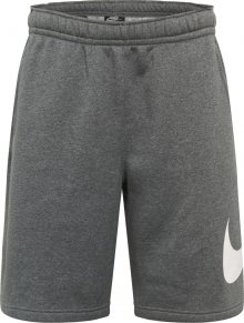 Nike Sportswear Kalhoty \'NSW CLUB\' šedá / bílá