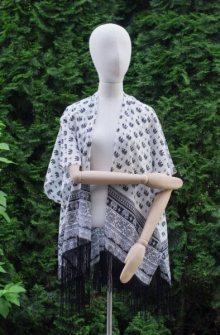 Art Of Polo 17428 India Vibes pareo 80x90 cm Black-White