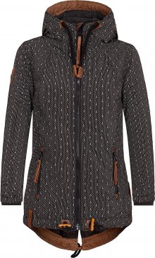 naketano Přechodová parka \'Reitsport Forever\' černá / bílá