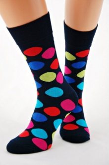 Regina Socks Bamboo 7141 pánské ponožky 43-46 Bílo-tmavě modrá