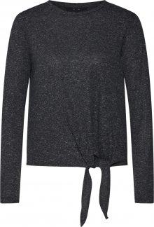 VERO MODA Tričko \'VMLEA LUA LS O-NECK KNOT TOP JRS LCS\' černá