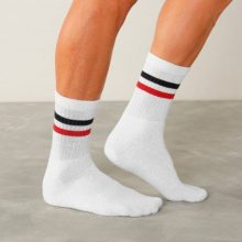 Blancheporte Bílé tenisové ponožky, sada 10 párů bílá 43/46