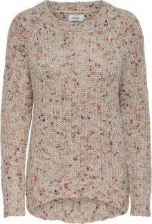 ONLY Svetr \'HANNI\' šedá / oranžová