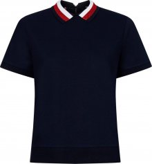 TOMMY HILFIGER Tričko \'Abby\' červená / bílá / námořnická modř