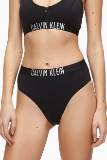 Calvin Klein černý spodní díl plavek Hight Waist Cheeky Bikini - S