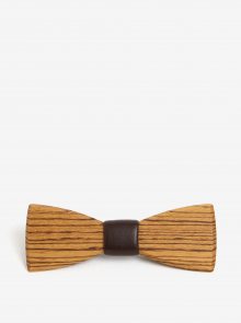 Světle hnědý pánský dřevěný motýlek BeWooden Corra