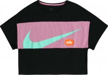 Nike Sportswear Tričko \'G NK TOP SS JDIY\' černá / pink