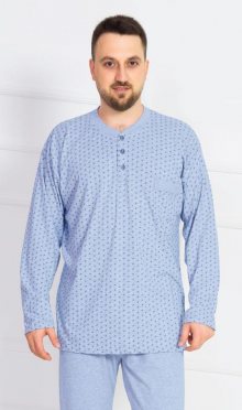 Pánské pyžamo dlouhé Rudolf | šedá | M