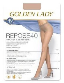 Golden Lady Repose  6-2XL 40 den punčochové kalhoty 6-XXL melon/odstín béžové