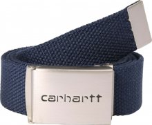 Carhartt WIP Opasek \'Clip Belt Chrome\' námořnická modř / stříbrně šedá