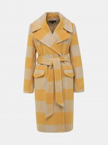 Žlutý kostkovaný kabát Miss Selfridge