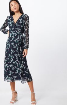 Lauren Ralph Lauren Letní šaty \'FRANNY-LONG SLEEVE-DAY DRESS\' šedá / námořnická modř