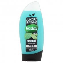 Radox Sprchový gel Strong 2 v 1 (Shower Gel & Shampoo) 250 ml