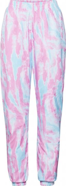 Urban Classics Kalhoty \'Tie Dye Track Pants\' pink / modrá