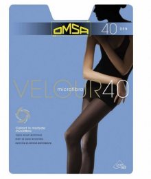 Omsa Velour 40 den punčochové kalhoty 4-L antracite/odstín šedé