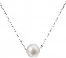 Evolution Group Stříbrný náhrdelník s pravou perlou Pavona 22023.1 (řetízek, přívěsek)