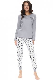 Dn-nightwear PM.9724 Dámské pyžamo XL grey