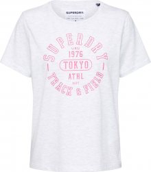 Superdry Tričko \'TRACK & FIELD\' světle šedá
