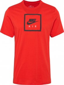 Nike Sportswear Tričko \'AIR 2\' černá / červená