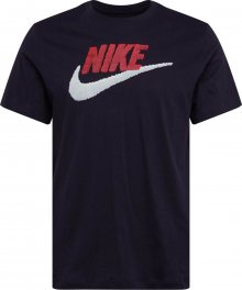 Nike Sportswear Tričko bílá / černá / červená