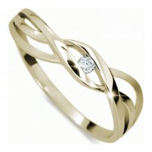 Danfil Jemný prsten s diamantem DF1843z 59 mm