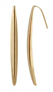 Troli Podlouhlé pozlacené náušnice