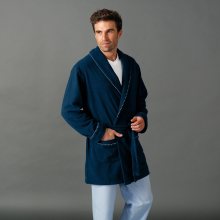 Blancheporte Domácí kabát z polar fleecu nám.modrá 107/116 (XL)